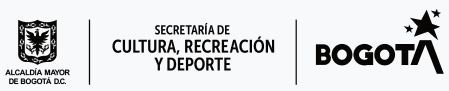 Logo alcaldía y secretaría de cultura recreación y deporte